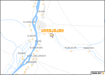 map of Umm ‘Ajājah