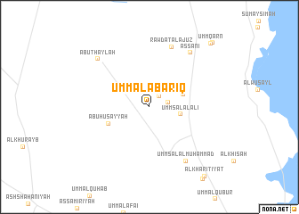 map of Umm al Abāriq