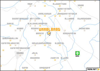 map of Umm al ‘Amad