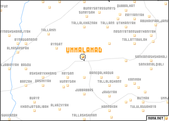 map of Umm al ‘Amad