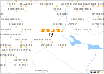 map of Umm al ‘Amad