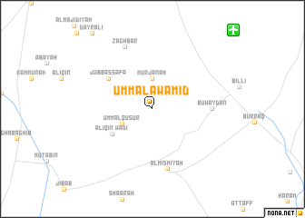 map of Umm al ‘Awāmīd