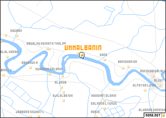 map of Umm al Banīn