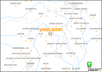 map of Umm al Birak