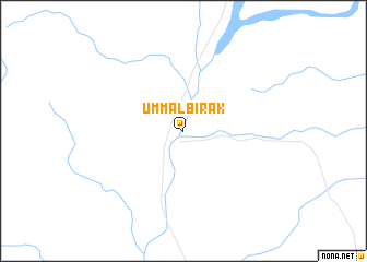 map of Umm al Birak