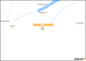 map of Umm al Ḩamām