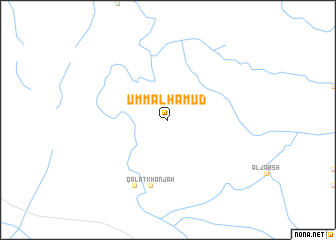 map of Umm al Ḩamūd