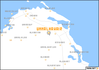 map of Umm al Ḩawāʼir