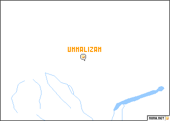 map of Umm al ‘Iz̧ām