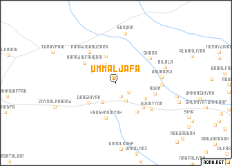 map of Umm al Jafā