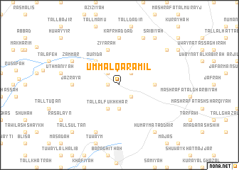 map of Umm al Qarāmīl