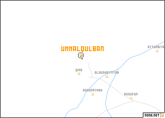 map of Umm al Qulbān