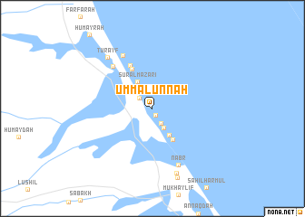 map of Umm al ‘Unnah