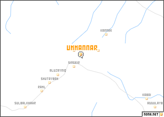 map of Umm an Nār