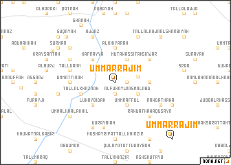 map of Umm ar Rajīm