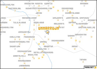 map of Umm ar Rujm