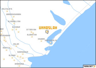 map of Umm ‘Aşlah