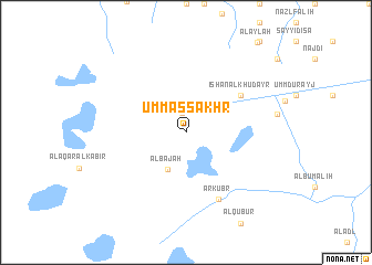 map of Umm aş Şakhr