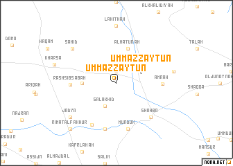 map of Umm az Zaytūn