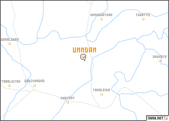 map of Umm Dam