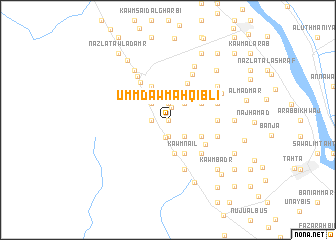 map of Umm Dawmah Qiblī