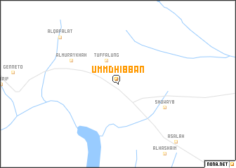map of Umm Dhibbān