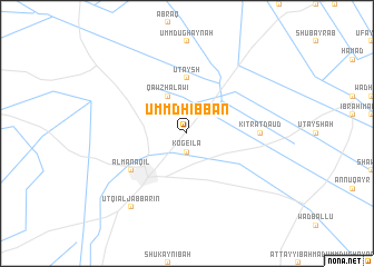 map of Umm Dhibbān