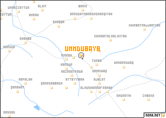 map of Umm Ḑubayb