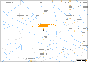 map of Umm Ḑughaynah