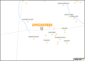 map of Umm Ghurbah