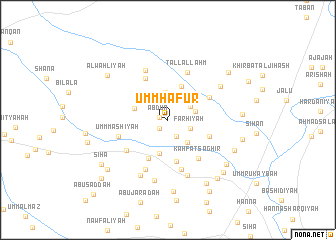 map of Umm Ḩafūr