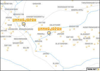 map of Umm Ḩajarah