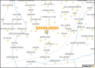 map of Umm Ḩajarah