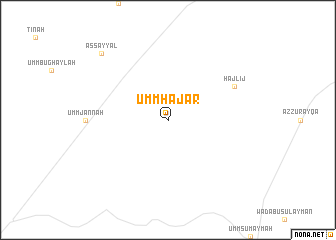 map of Umm Ḩajar