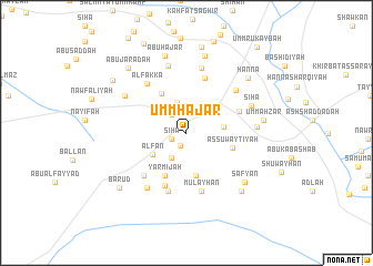 map of Umm Ḩajar