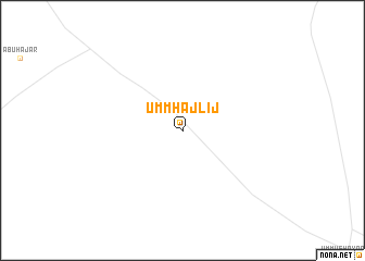 map of Umm Ḩajlīj