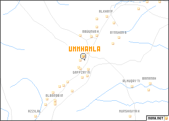 map of Umm Hamlā