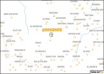 map of Umm Ḩamrāʼ