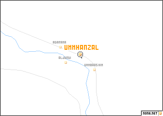 map of Umm Ḩanz̧al