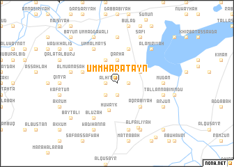 map of Umm Ḩāratayn