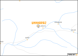 map of Umm Ḩarāz