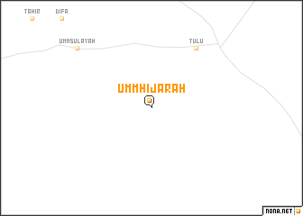 map of Umm Ḩijārah