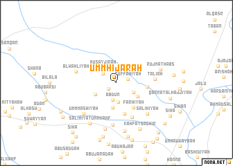 map of Umm Ḩijārah