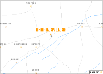 map of Umm Ḩujaylījah