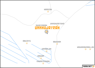 map of Umm Ḩujayrah