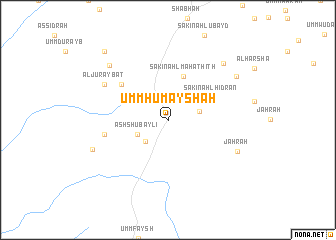 map of Umm Ḩumayshah