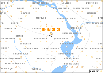 map of Umm Jalāl