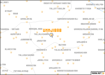 map of Umm Jibāb