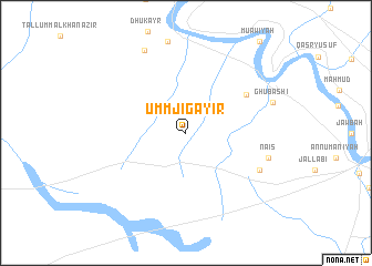 map of Umm Jigāyir