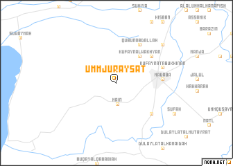map of Umm Juraysāt